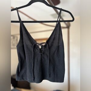 PacSun - John Galt Lace-Up Ribbed Crop Top
